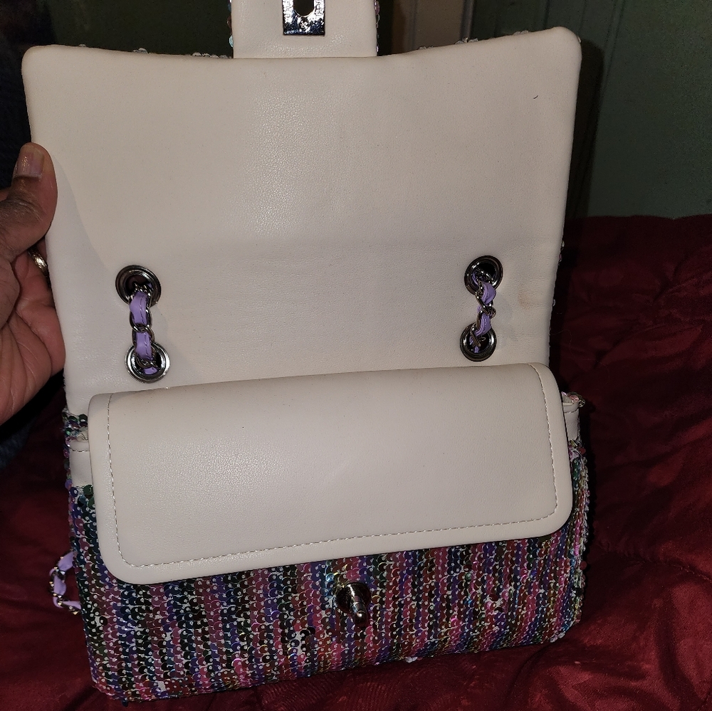 Silver Sequence Purse $300 - image 5